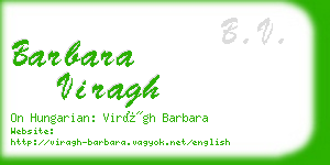 barbara viragh business card